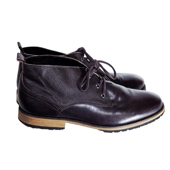 Andrew Marc Marc New York Men’s Leather Chukka Boots Size 11 – Brown Plain Toe main image 6